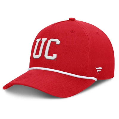 Men's Fanatics Red Cincinnati Bearcats Foul Ball Rope Adjustable Hat
