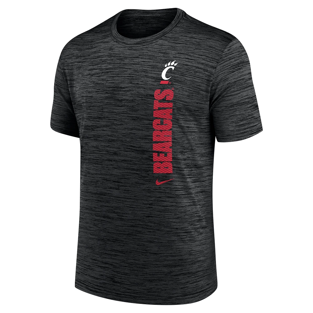 Men's Nike Black Cincinnati Bearcats 2024 Sideline Velocity Legend Performance T-Shirt