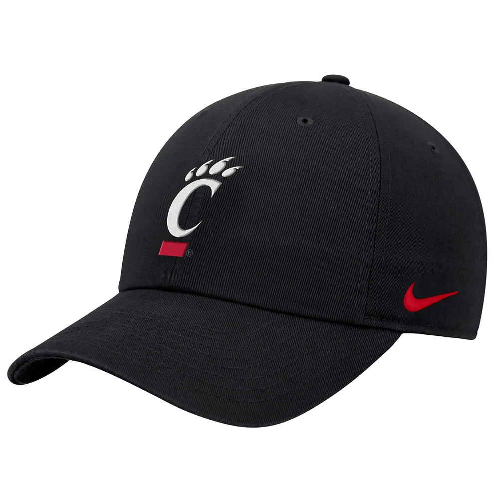 Men's Nike  Black Cincinnati Bearcats Club Adjustable Hat