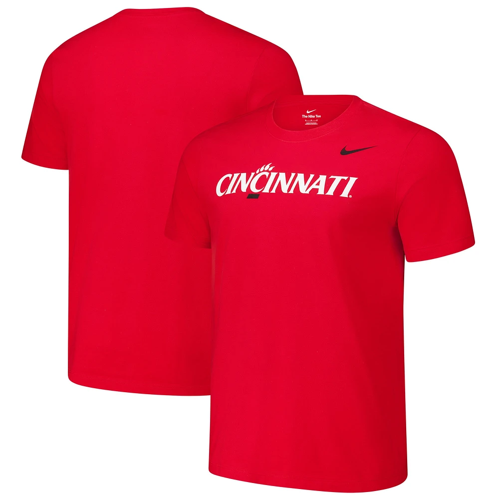 Men's Nike Red Cincinnati Bearcats Logo T-Shirt