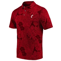 Polo Tommy Bahama pour homme rouge Cincinnati Bearcats Miramar Blooms