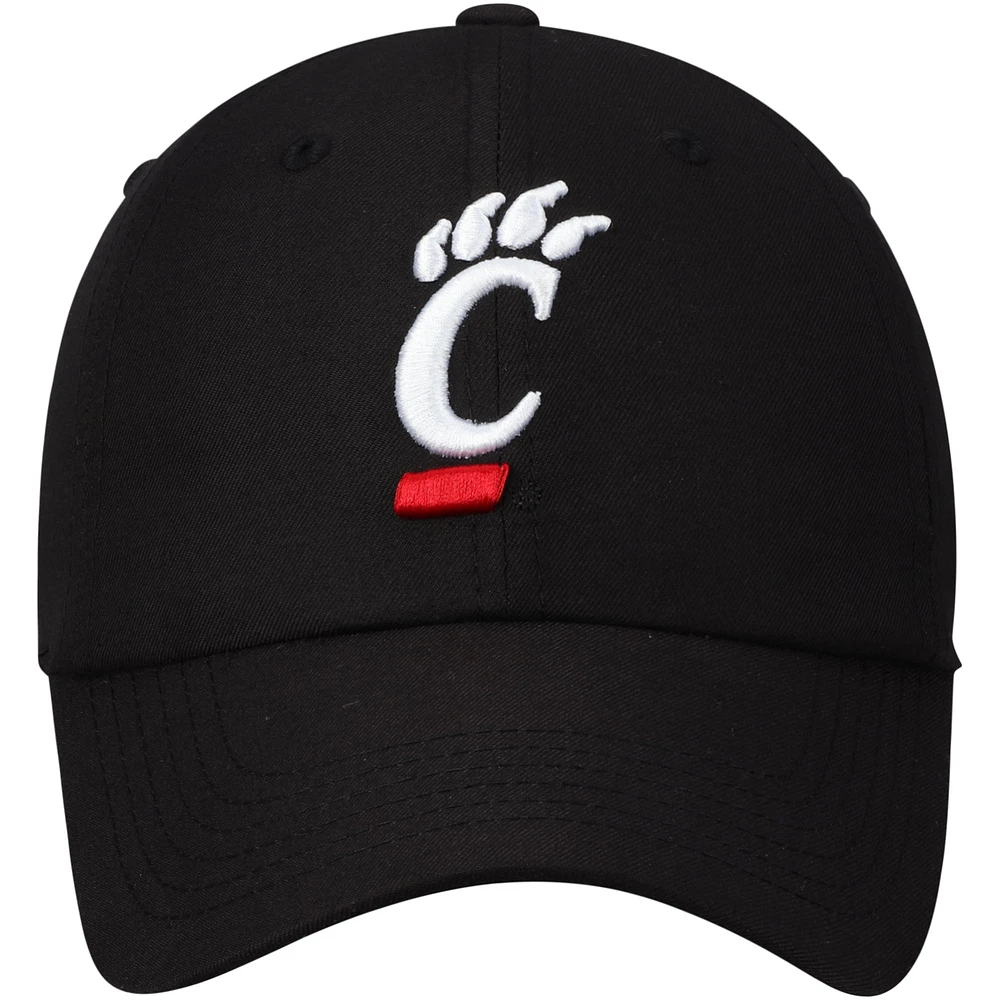 Casquette ajustable à logo principal noir Cincinnati Bearcats pour hommes Top of the World