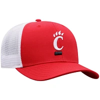 Men's Top of the World  Red/White Cincinnati Bearcats Victory Baseline Adjustable Trucker Hat