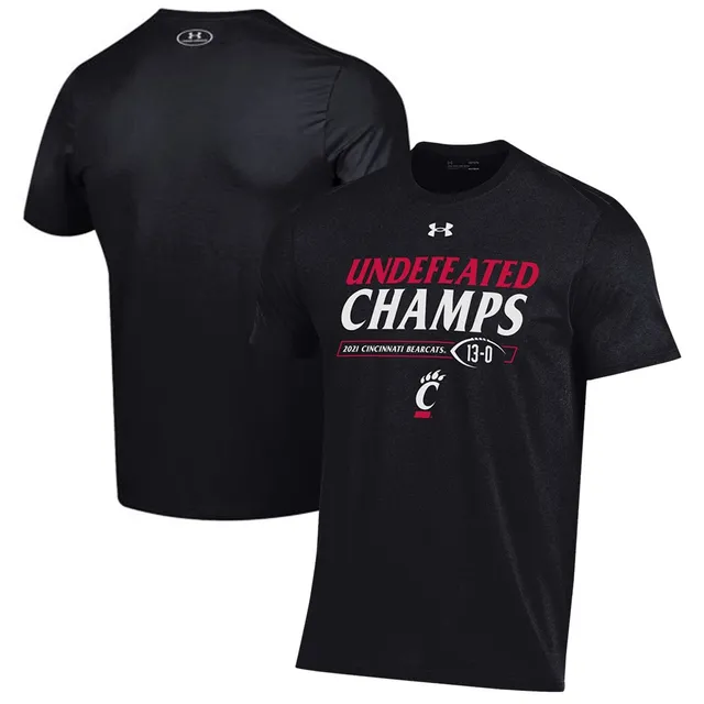 Champion Men's White Cincinnati Bearcats Team Stack Long Sleeve T