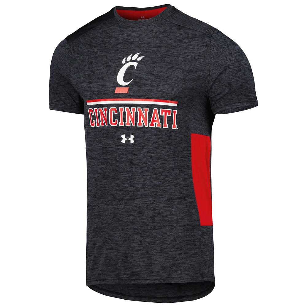 Men's Under Armour  Black Cincinnati Bearcats Game Day Twist Performance T-Shirt