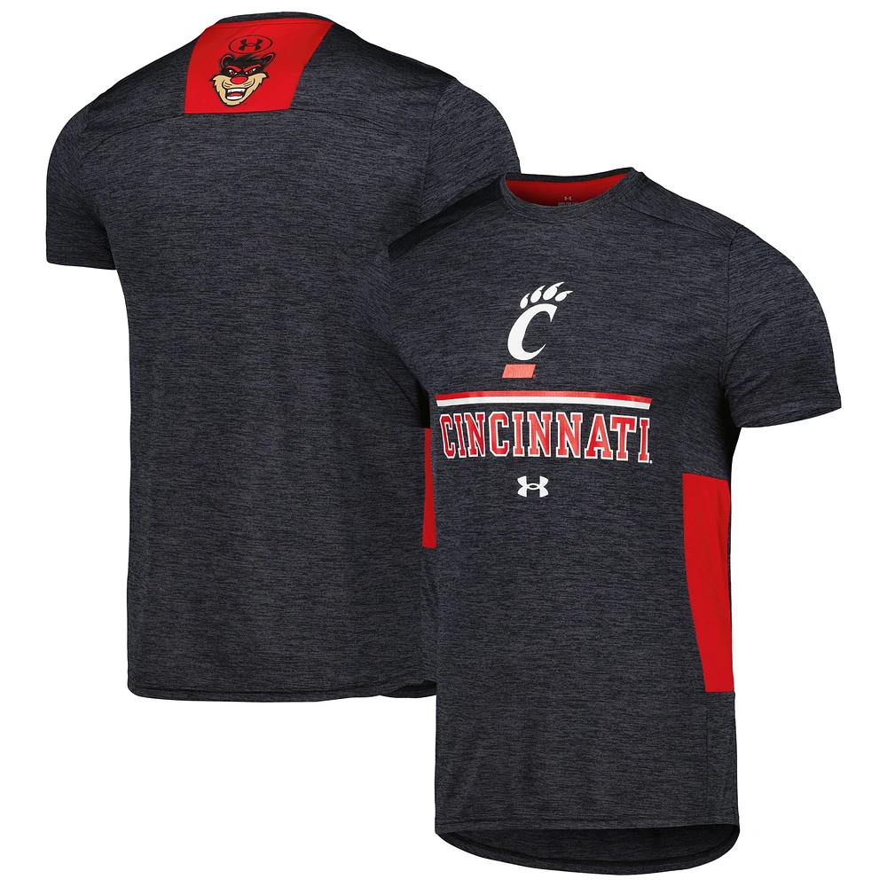 Men's Under Armour  Black Cincinnati Bearcats Game Day Twist Performance T-Shirt