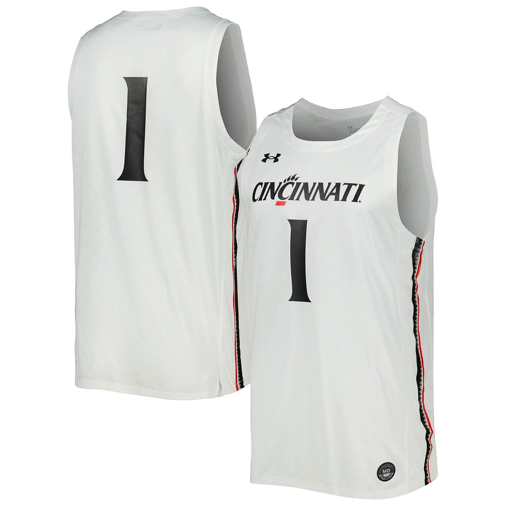 algas marinas Sastre Numérico Under Armour Men's Under Armour #1 White Cincinnati Bearcats Team Replica Basketball  Jersey | Bayshore Shopping Centre