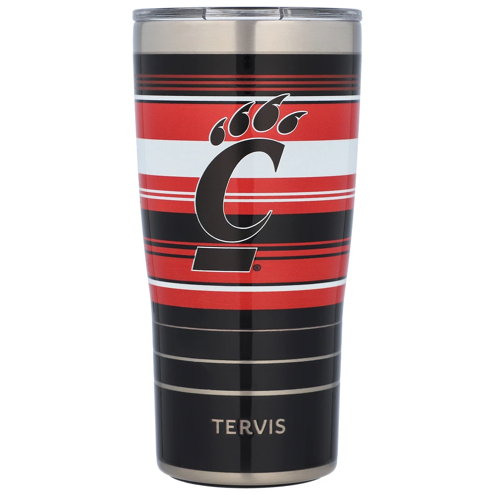 Tervis Bearcats de Cincinnati 20oz. Gobelet en acier inoxydable à rayures Hype