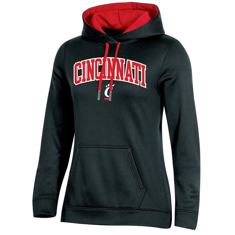 Sweat à capuche Champion Black Cincinnati Bearcats Arch Logo 2.0 pour femme