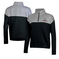 Women's Champion  Black Cincinnati Bearcats Color-Blocked Quarter-Zip Sweatshirt