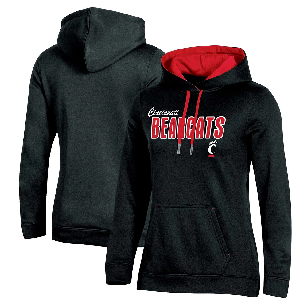 Women's Champion Black Cincinnati Bearcats Team Pullover Hoodie