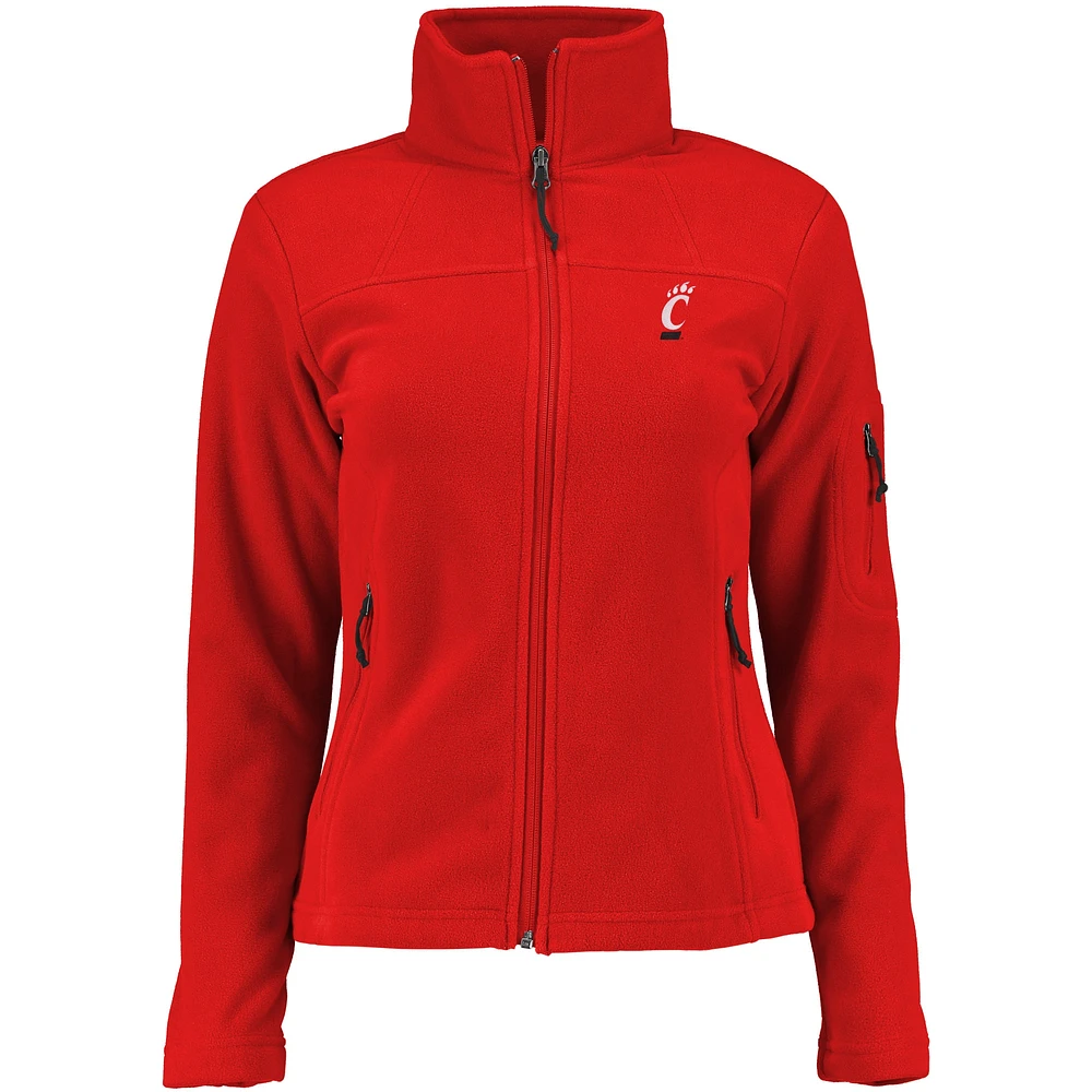 Veste à glissière pleine longueur Give & Go des Bearcats de Cincinnati Columbia pour femme, rouge