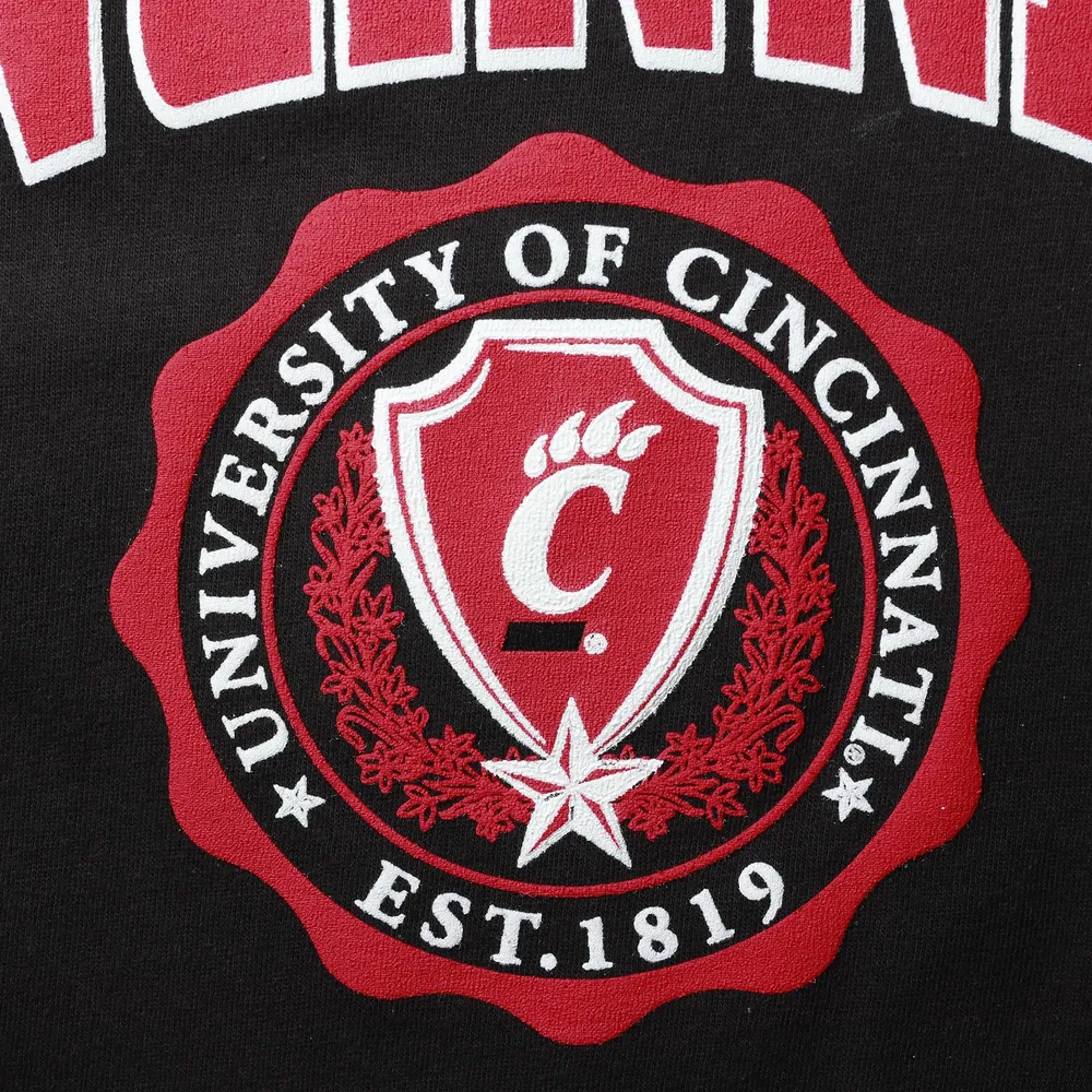 T-shirt à manches longues Edith Pressbox des Bearcats de Cincinnati pour femme