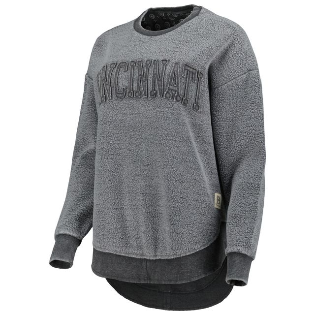 Sweat-shirt Pressbox Bearcats de Cincinnati noir pour femme Ponchoville