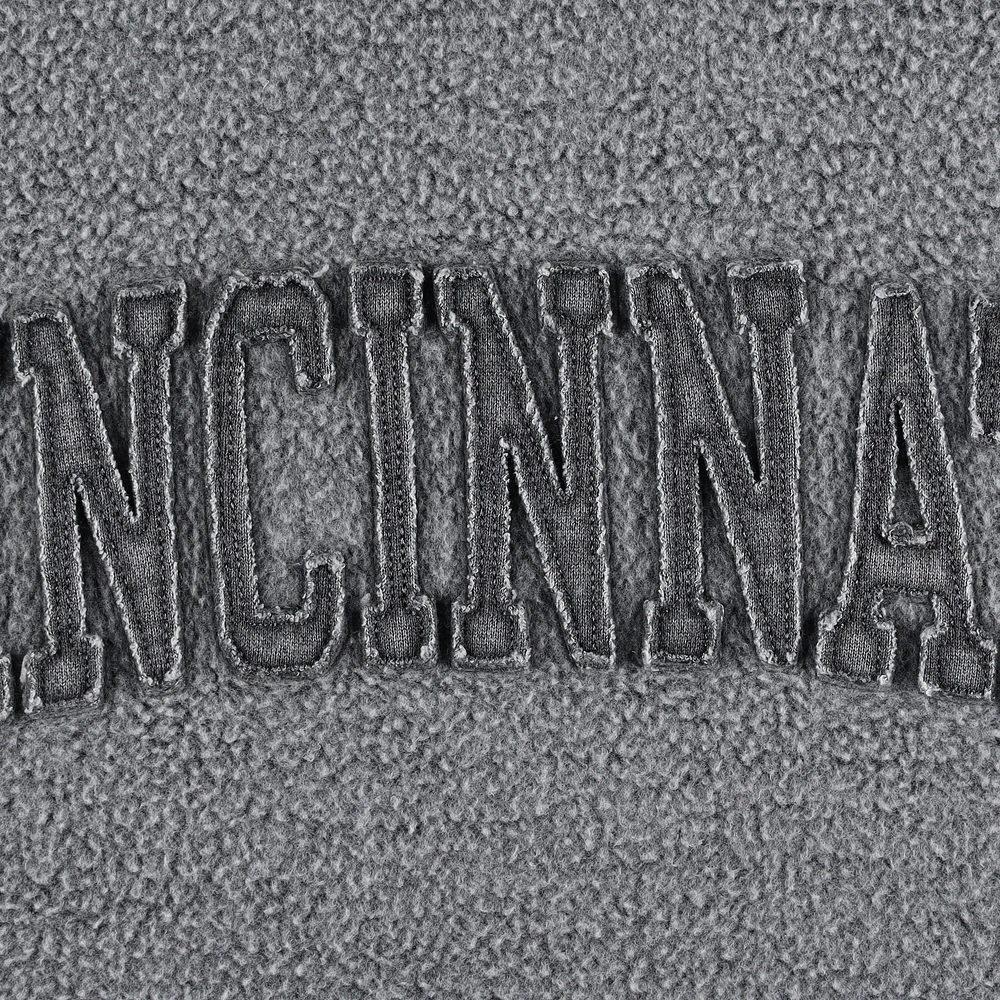 Women's Pressbox Black Cincinnati Bearcats Ponchoville Pullover Sweatshirt