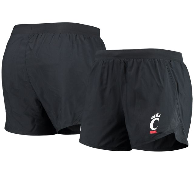 Under Armour Cincinnati Bearcats Fly By Run 2.0 Performance Short pour femme Noir