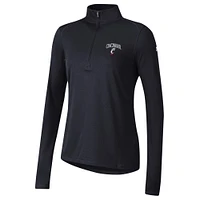 Women's Under Armour  Black Cincinnati Bearcats Tech Mesh Quarter-Zip Top