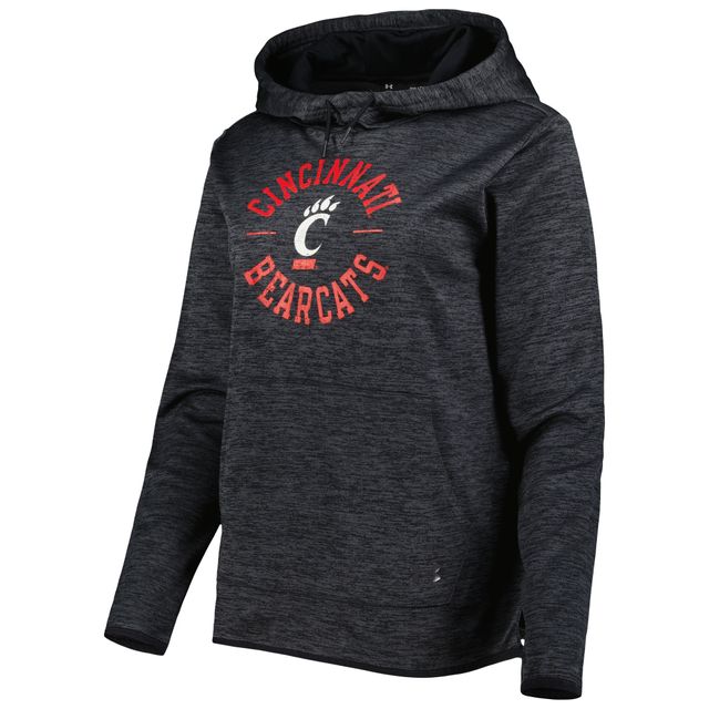 Under Armour Heathered Black Cincinnati Bearcats Fleece Sweat à capuche pour femme