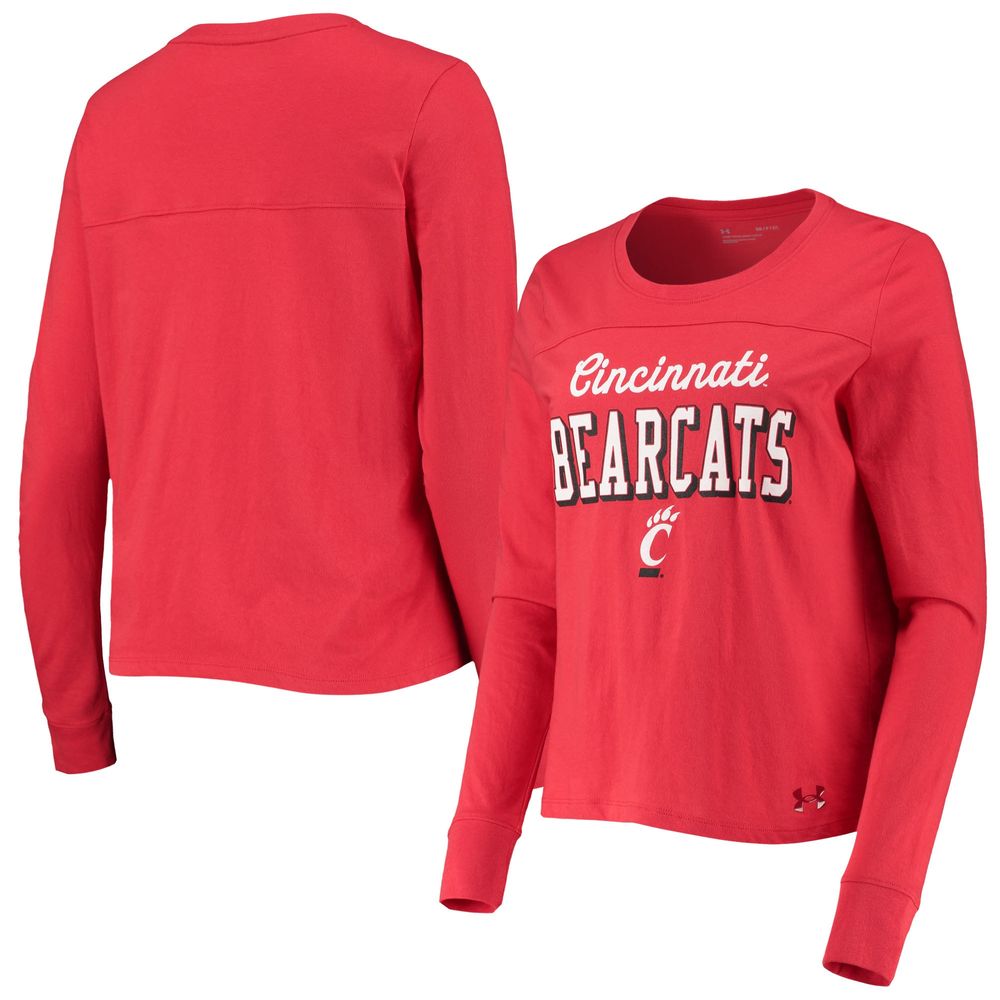 Women's Under Armour Red Cincinnati Bearcats Cincy Long Sleeve T-Shirt