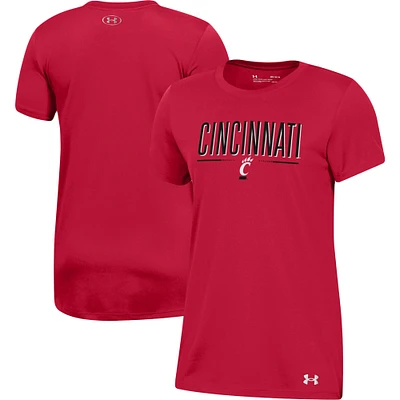 Women's Under Armour  Red Cincinnati Bearcats Performance Tech Modern T-Shirt