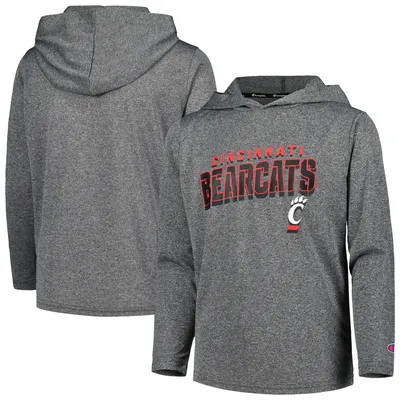 T-shirt à manches longues Champion Heather Charcoal Impact des Bearcats de Cincinnati pour jeunes