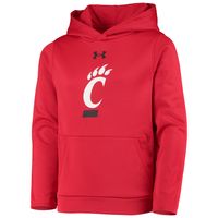Youth Under Armour Red Cincinnati Bearcats Logo Pullover Hoodie