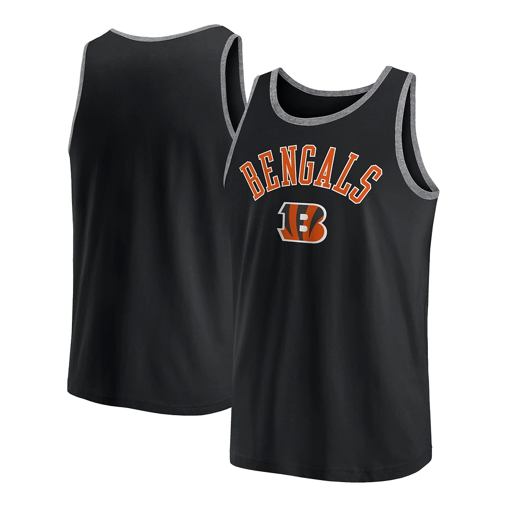 Men's Fanatics Black Cincinnati Bengals Bet Tank Top