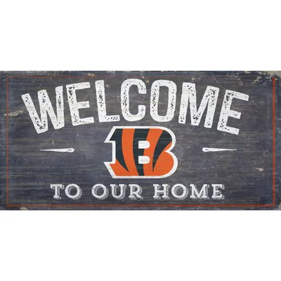 Cincinnati Bengals 11'' x 19'' Welcome To Our Home Sign