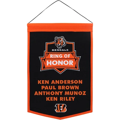 Cincinnati Bengals 12'' x 18'' Ring of Honor Honorees Traditions Banner