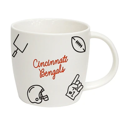 Bengals de Cincinnati 18oz. Tasse de meneur de jeu