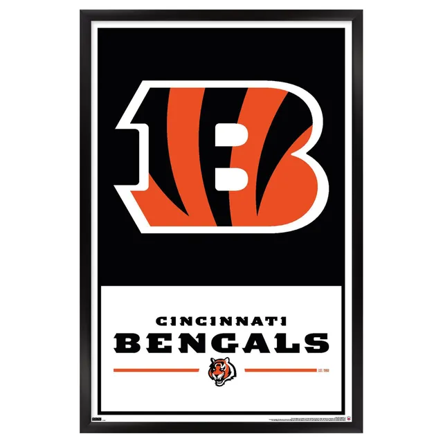 Lids Cincinnati Bengals 24.25'' x 35.75'' Framed Team Helmet Poster