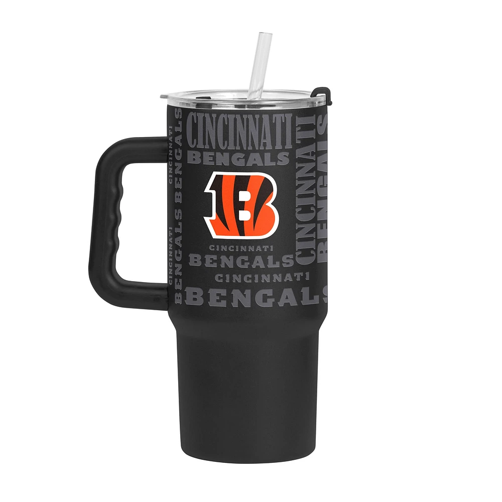 Gobelet à revêtement en poudre Replay de 24 oz des Bengals de Cincinnati