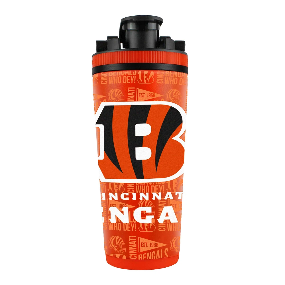 Cincinnati Bengals 26oz. 4D Stainless Steel Shaker Bottle