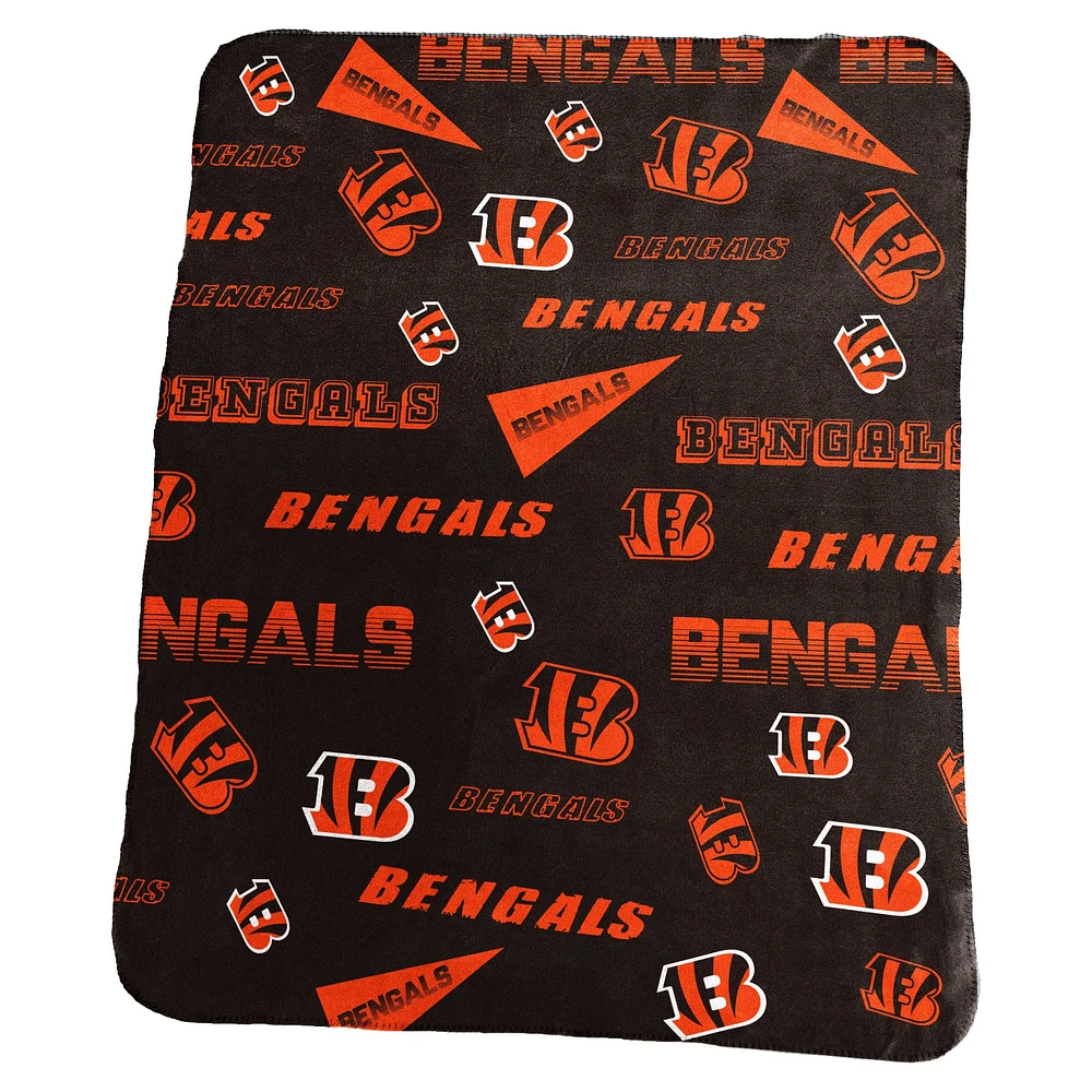 Cincinnati Bengals 50" x 60" Classic Fleece Blanket