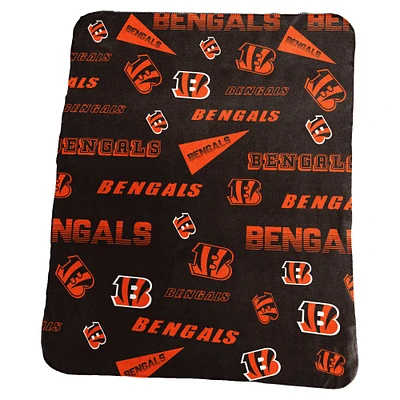 Couverture polaire classique 50" x 60" des Bengals de Cincinnati