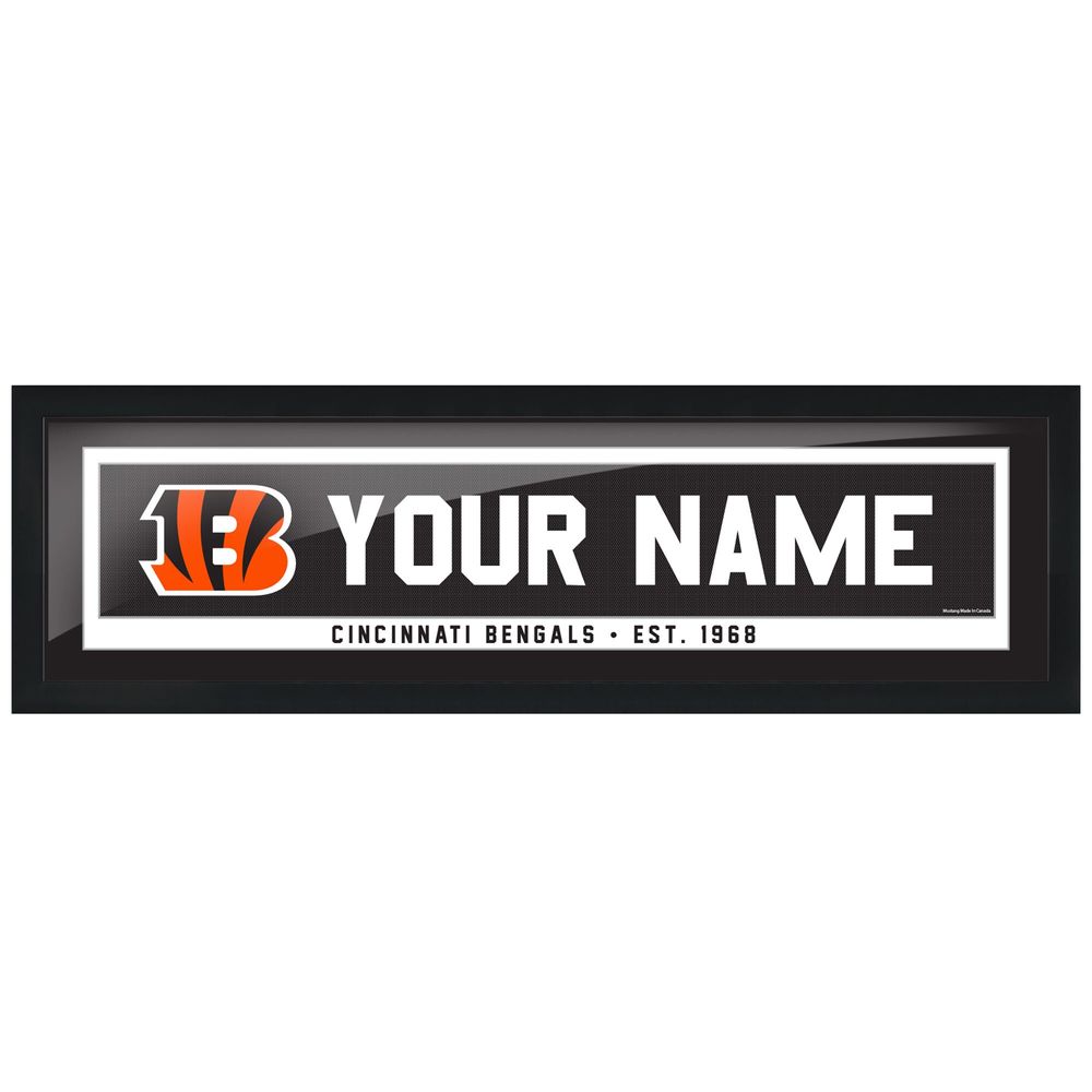 Cincinnati Bengals - 6'' x 22'' Personalized Framed Art