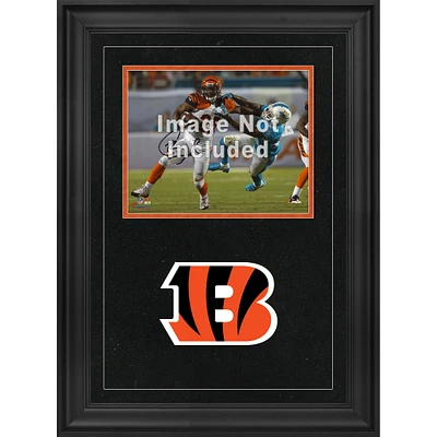 Cadre photo horizontal de luxe 8'' x 10'' Cincinnati Bengals avec logo de l'équipe
