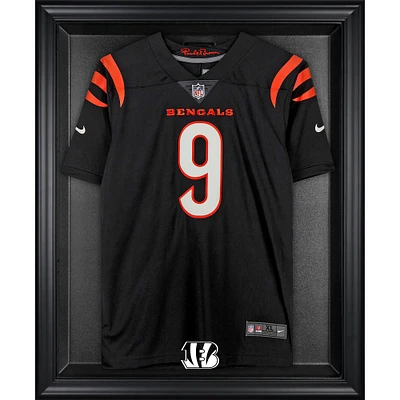 Vitrine de présentation du maillot encadré noir des Bengals de Cincinnati