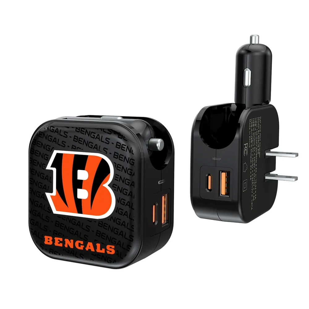 Lids Cincinnati Bengals Dual Port USB Car & Home Charger | Brazos Mall