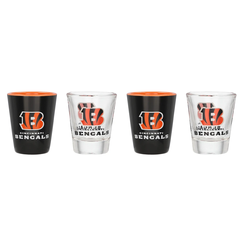 Cincinnati Bengals Four-Pack Shot Glass Set