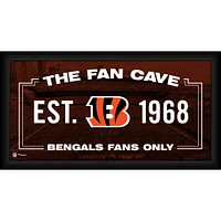 Cincinnati Bengals Framed 10" x 20" Fan Cave Collage