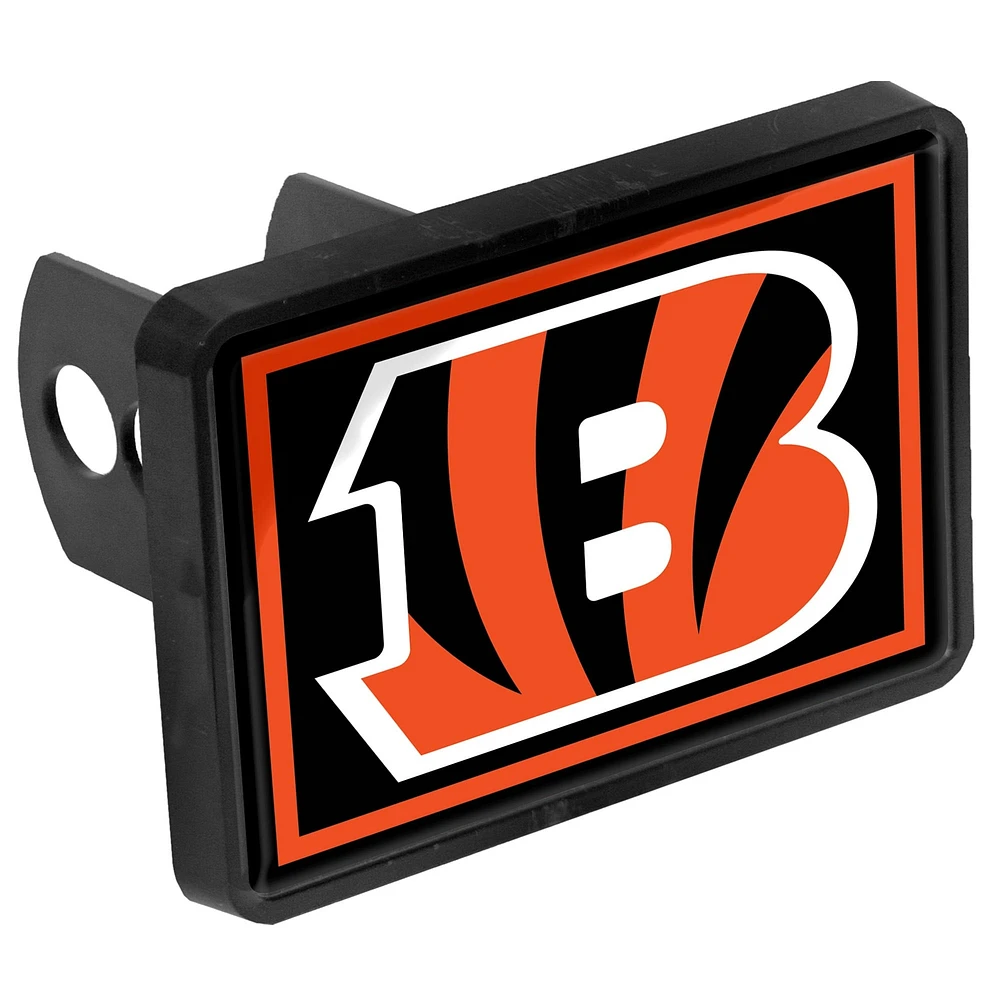 Cincinnati Bengals Logo 1.25" x 2" Universal Plastic Hitch Cover