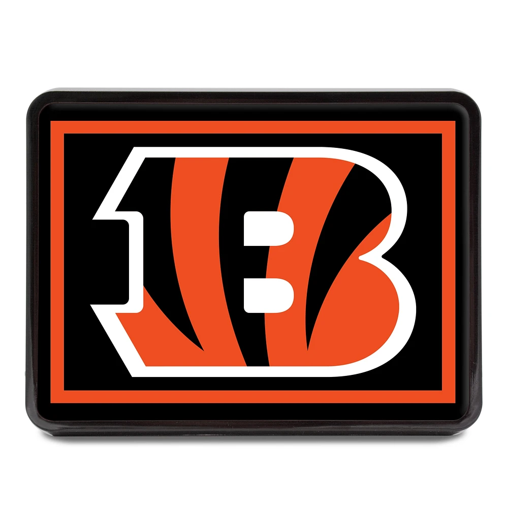 Cincinnati Bengals Logo 1.25" x 2" Universal Plastic Hitch Cover