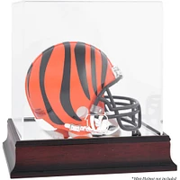 Cincinnati Bengals Mahogany Logo Mini Helmet Display Case