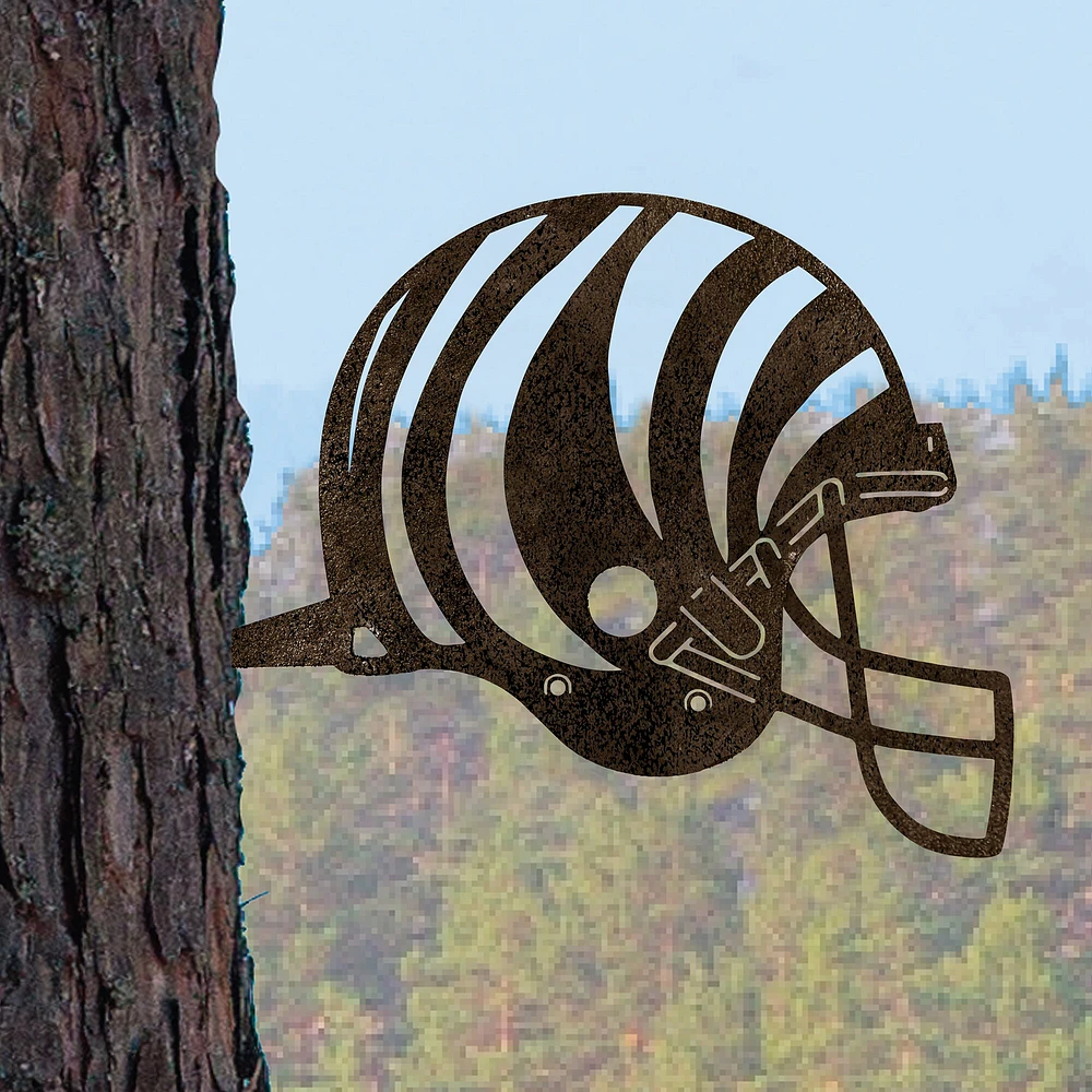 Cincinnati Bengals Metal Garden Art Helmet Spike