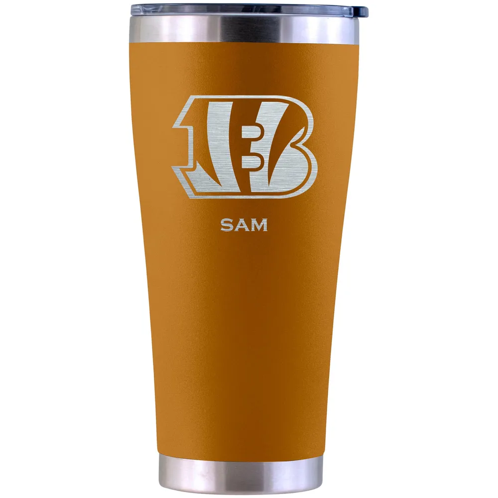 NFL Cincinnati Bengals Personalized 30oz Black Stainless Steel Tumbler