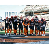 Cincinnati Bengals Unsigned Defense Celebrates an Interception Photograph
