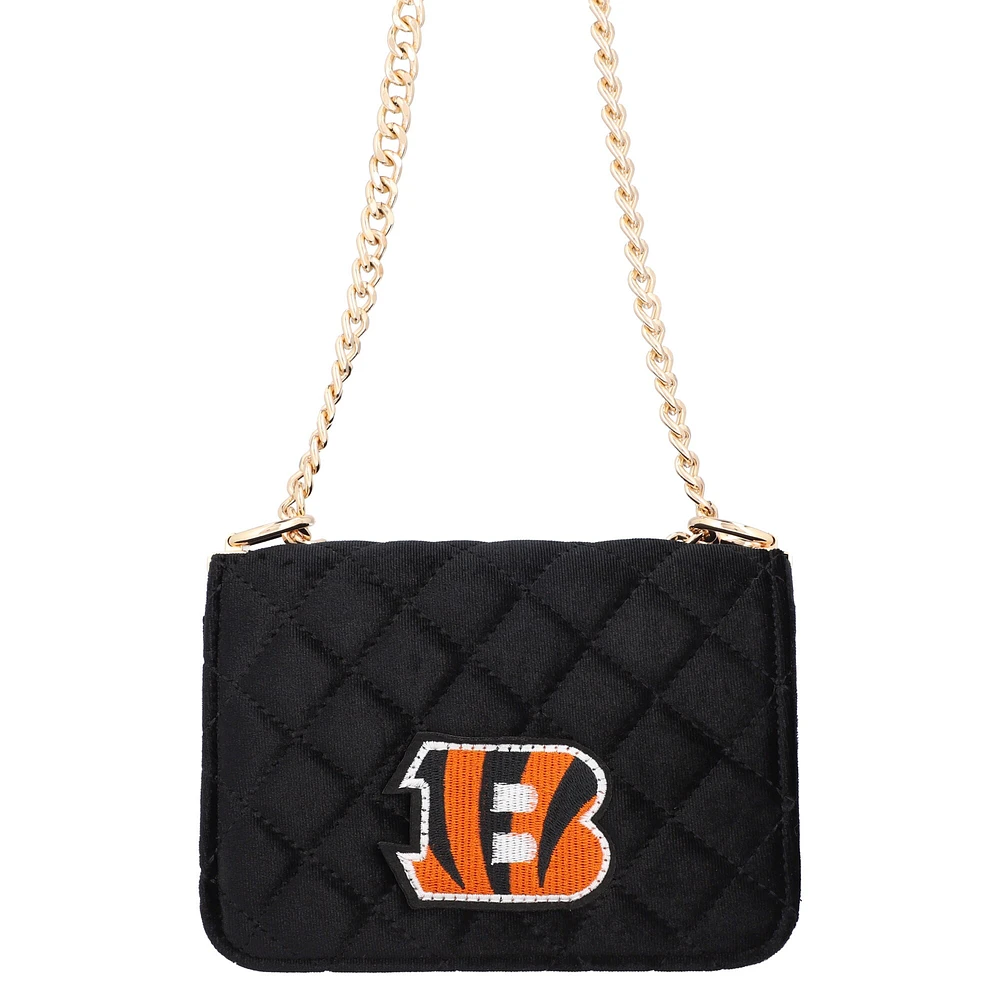 Sac à main à bandoulière en velours Cuce Cincinnati Bengals