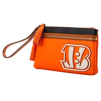 Dooney & Bourke Cincinnati Bengals Infield Double-Zip Wristlet