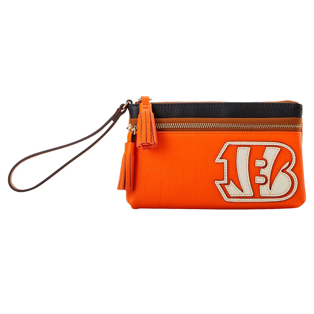 Dooney & Bourke Cincinnati Bengals Infield Double-Zip Wristlet